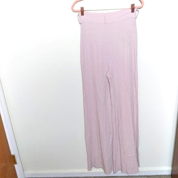Revolve Flynn Skye Pink Wide Leg Hogh Waisted Penelope Pants Size Medium - Picture 1 of 10
